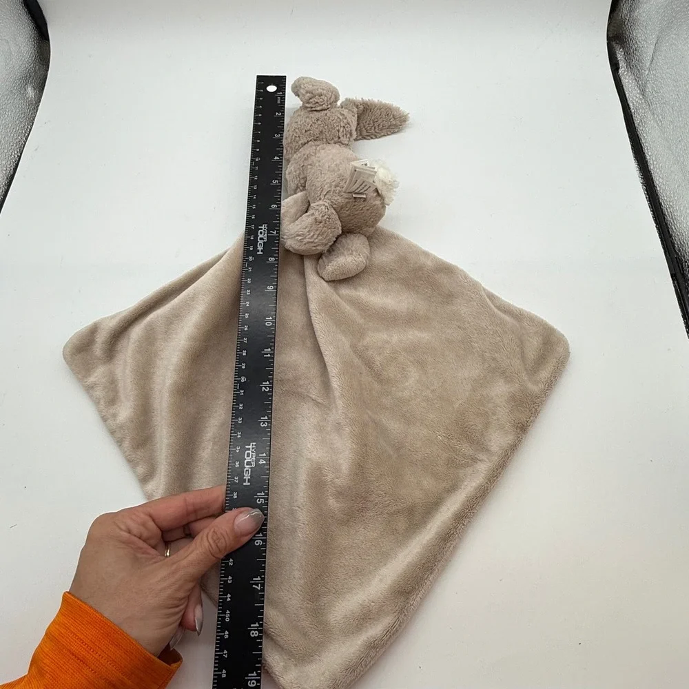 Jellycat Bashful Bunny Soother Beige Plush Rabbit Baby Security Blanket Lovey
